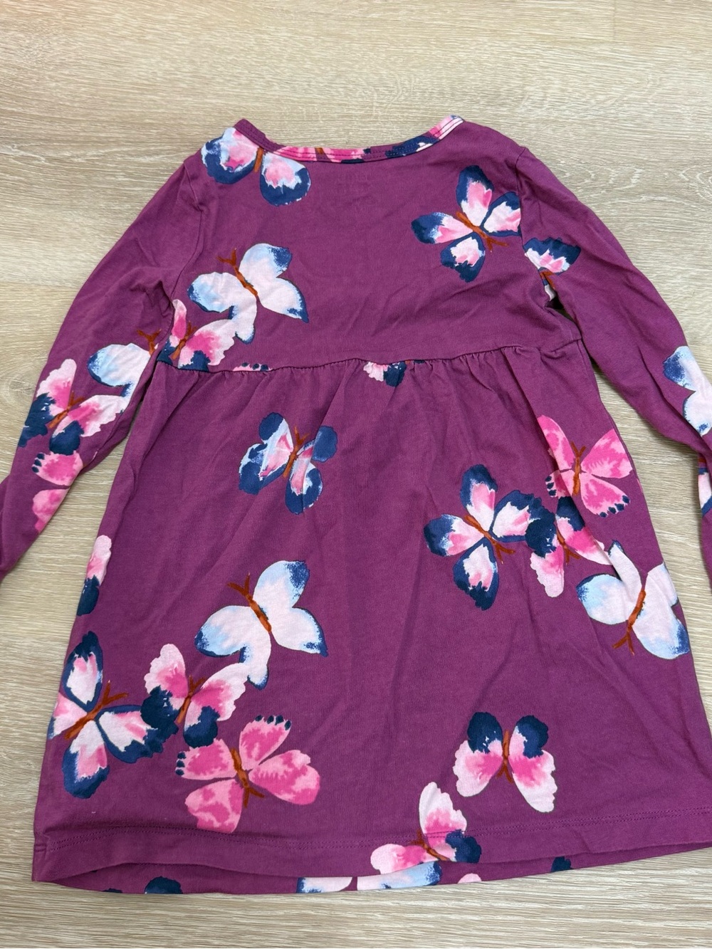 Carter's Purple Butterfly Long-Sleeve Dress for Kids - Picture 2 of 3